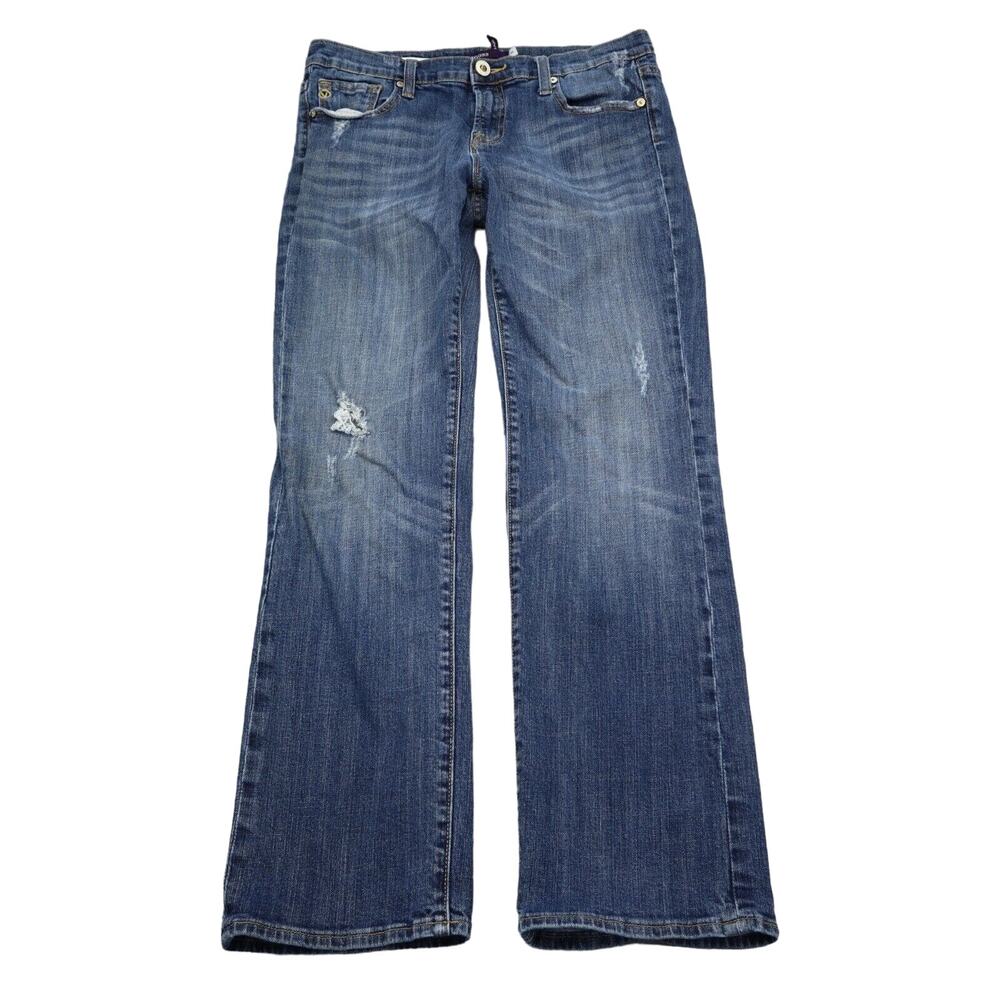 Vigoss Pants Womens 11 Blue Denim Flat Front Straight Pockets Jeans Bottoms